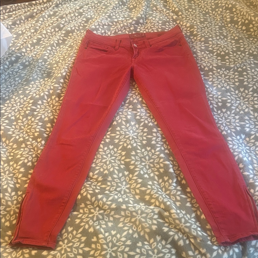 Lucky Brand Women's red Skinny Jeans